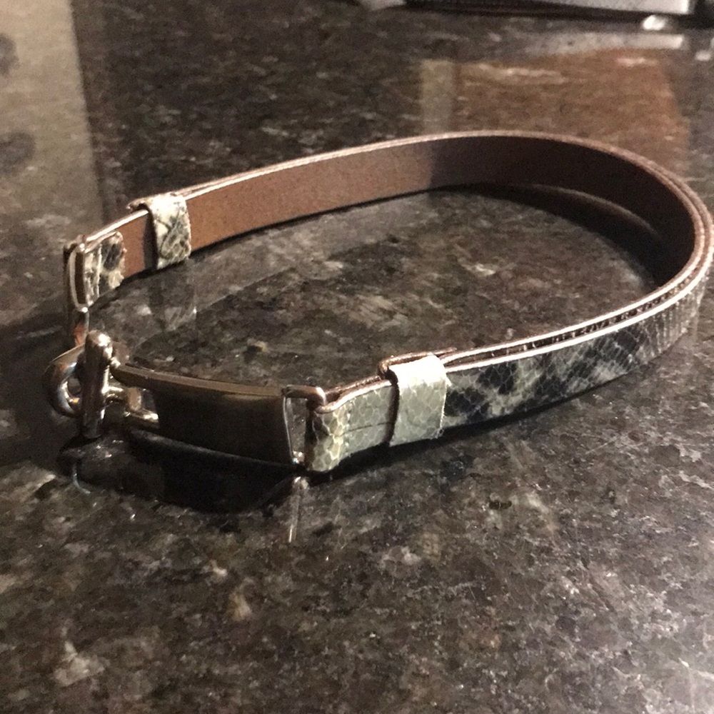 Adjustable Snake Print Belt